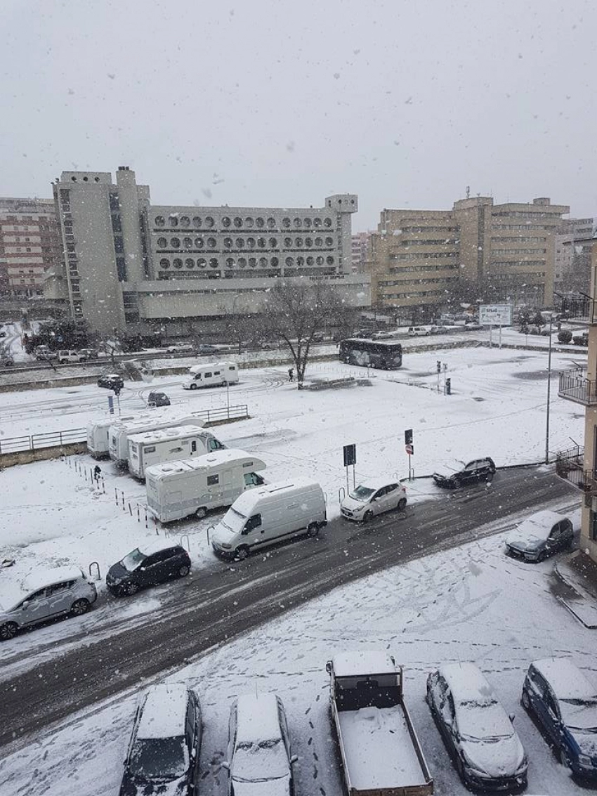 Una foto della nevicata del 5 Gennaio 2017