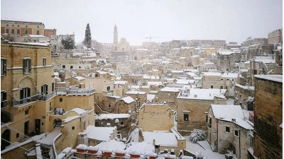 Neve a Matera del Gennaio 2017